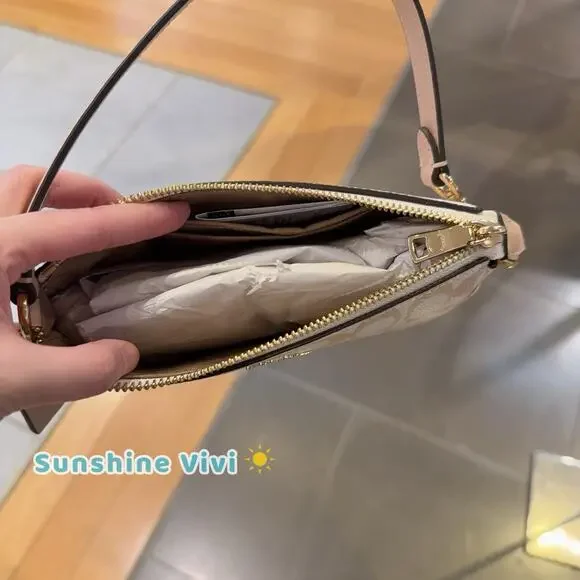 NWT Coach Nolita 19 Pretty Signature Canvas CDW29 IM/CHALK/PINK - Picture 5 of 8